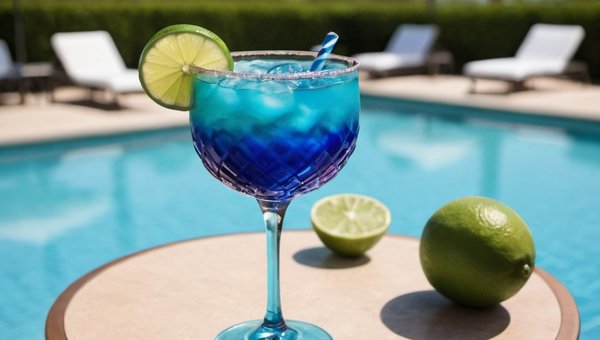 Giant sinker cocktail on pool table