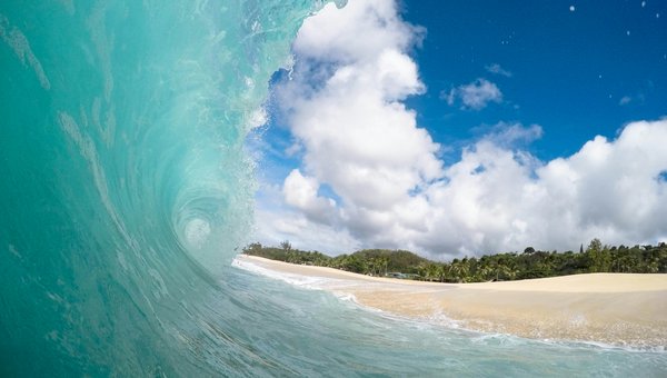 Wave near the beach